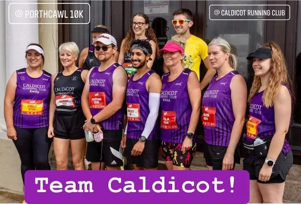 Home Team Caldicot at the Porthcawl 10K